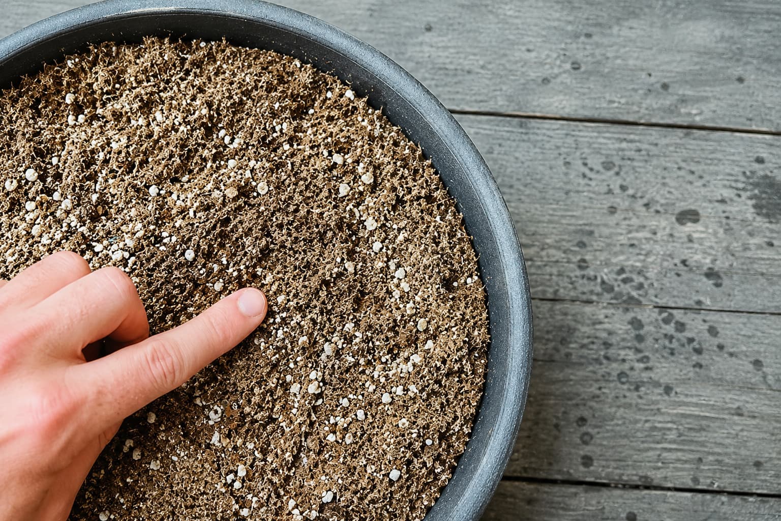 Best soil for indoor plants showing a well-draining potting mix for healthy growth